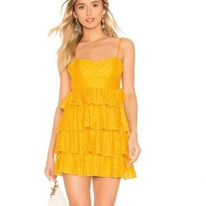 Majorelle Ruthanne Mini Dress in Mustard Yellow
Size Small NWT